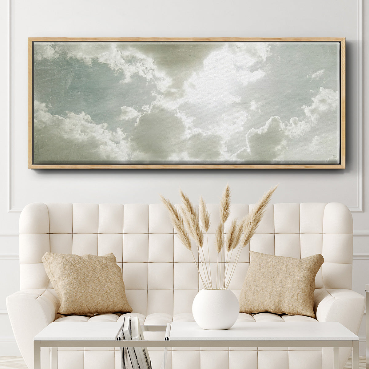 Sky Scrapers II - Floater Framed Canvas Print