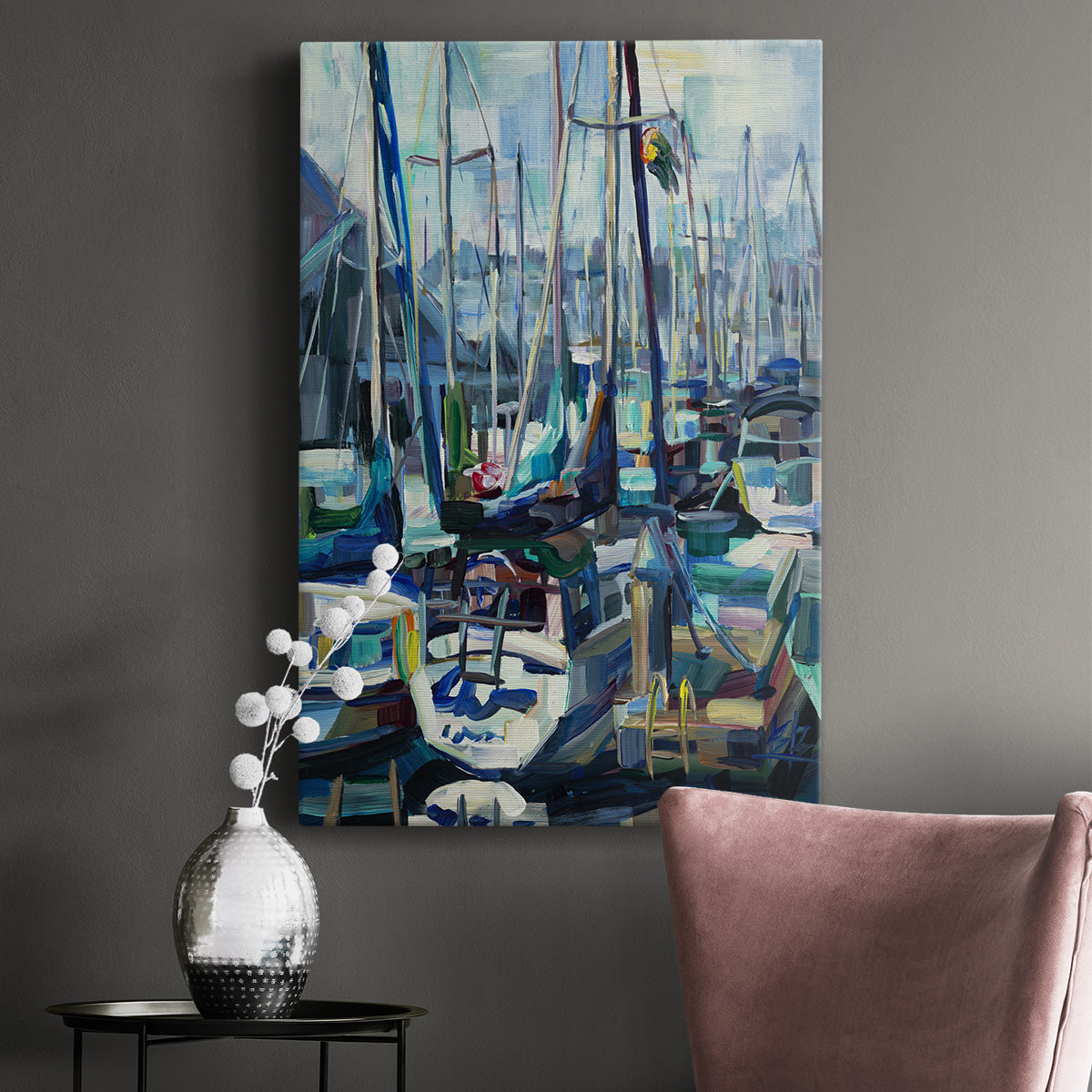 Edmonds Marina Premium Gallery Wrapped Canvas - Ready to Hang