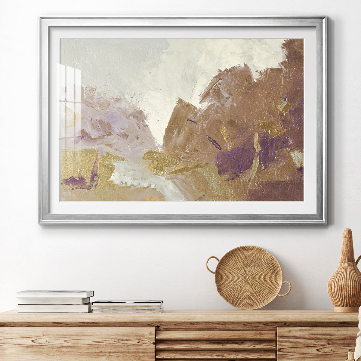 Fall Clearing Variation 2 - Modern Framed Art Print