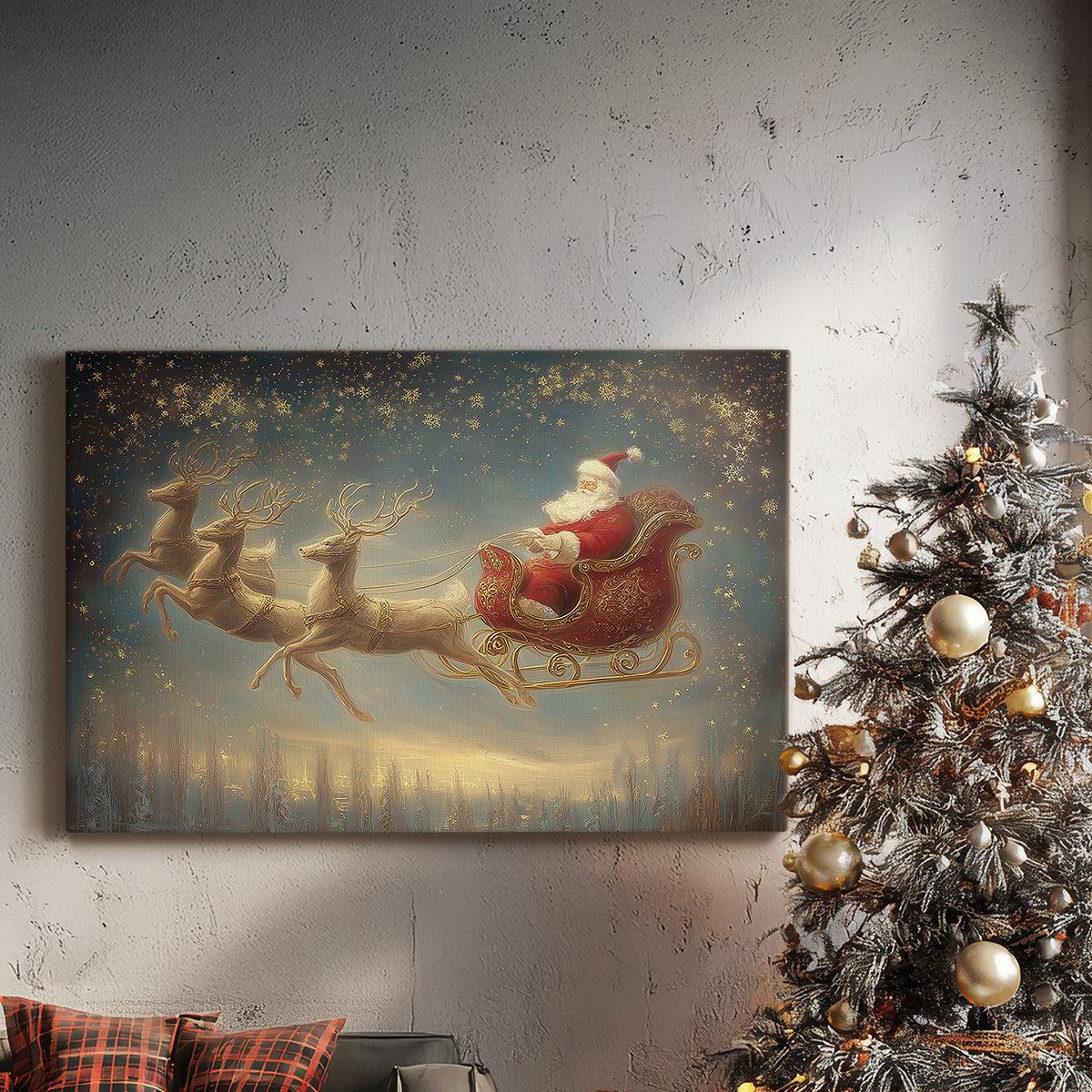 Night of Soft Linen Dawn - Canvas Art Print