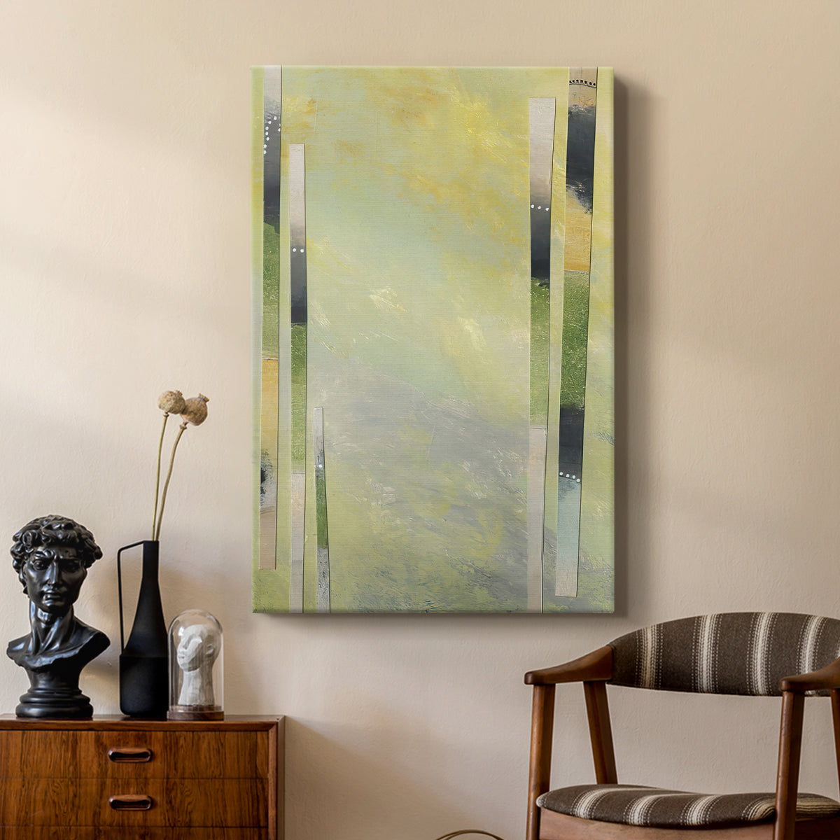 Neutral Assemblage III - Canvas Art Print