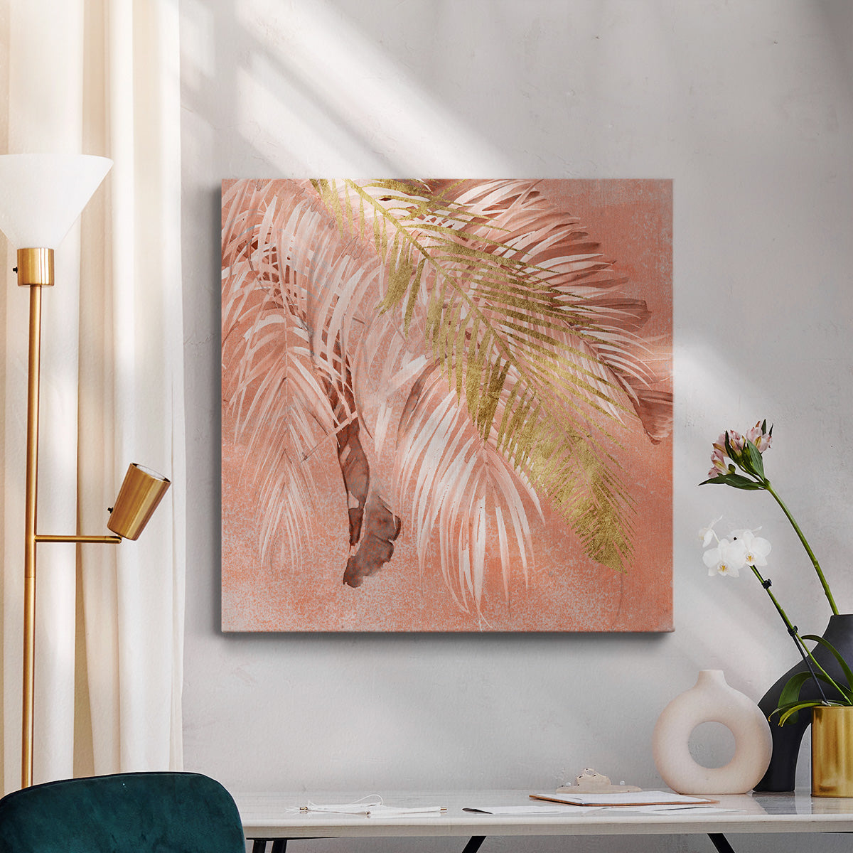 Golden Palms II - Canvas Art Print