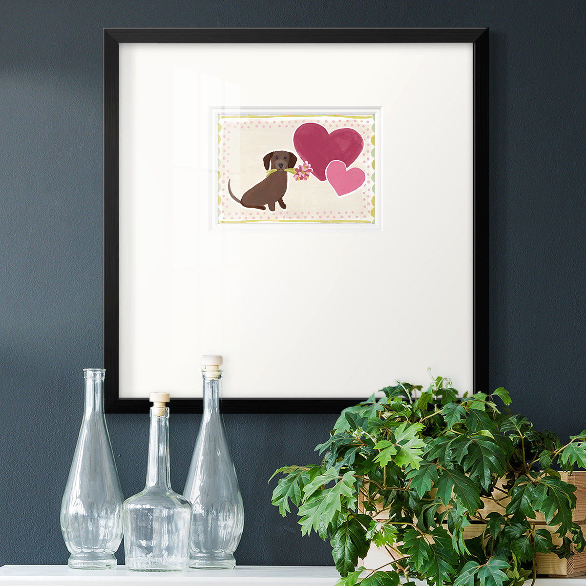 Dachshund Delight Collection A Premium Framed Print Double Matboard