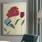 Colored Floral I - Modern Framed Canvas Print