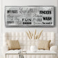 Laundry Rules - Floater Framed Canvas Print