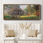 The Park - Floater Framed Canvas Print