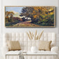 The Road to the Farm of Saint - Floater Framed Canvas Print