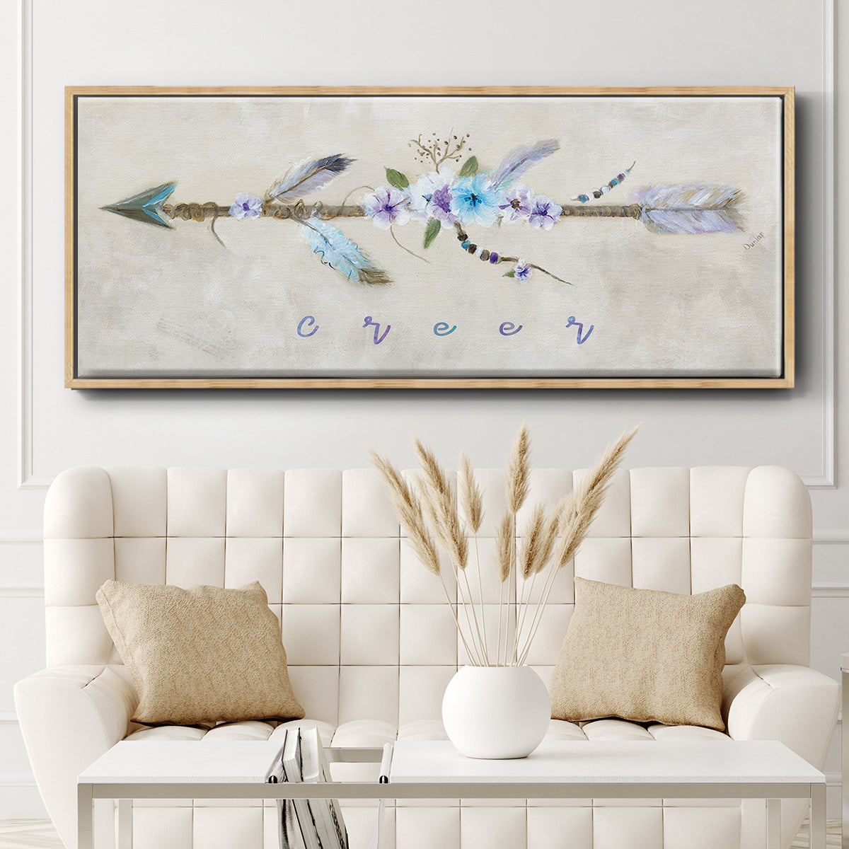 Creer - Floater Framed Canvas Print