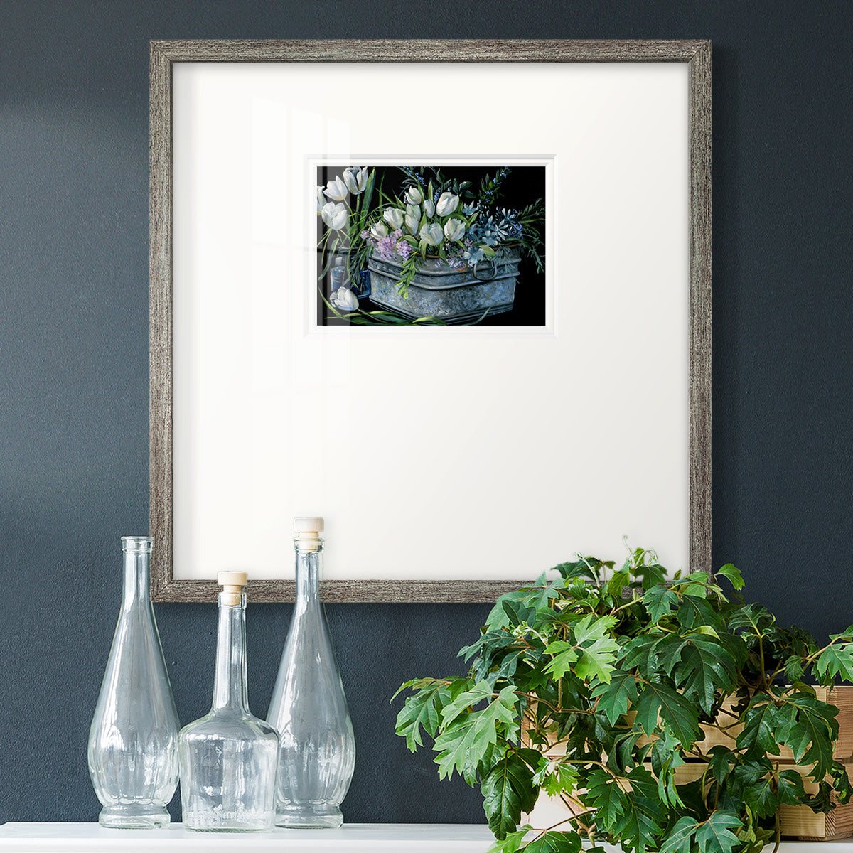 Wild Tulips Premium Framed Print Double Matboard