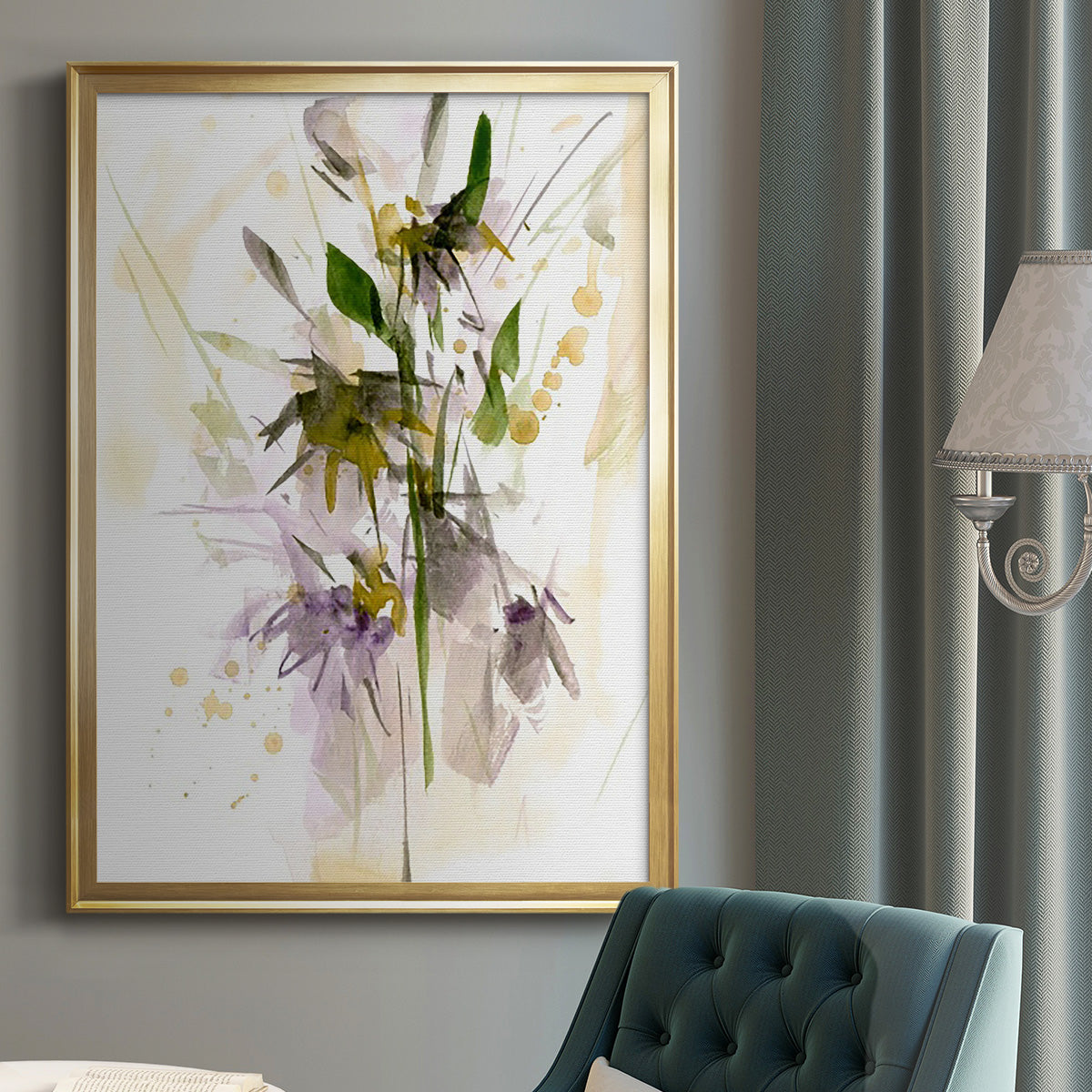 After Rain I - Modern Framed Canvas Print