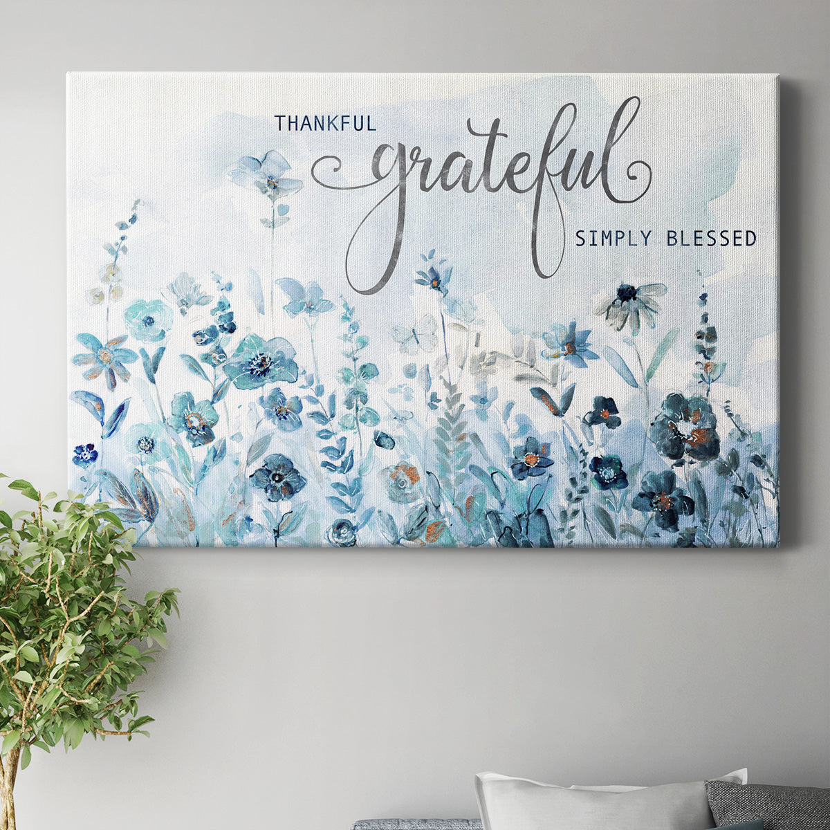 Glittering Meadow Premium Gallery Wrapped Canvas - Ready to Hang