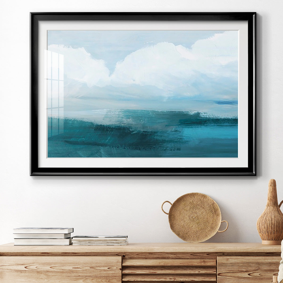 Azure Rising I Premium Framed Print - Ready to Hang