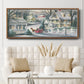 Village Sleigh Ride - Floater Framed Canvas Print
