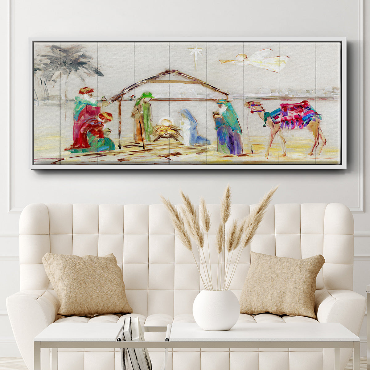 Nativity - Floater Framed Canvas Print