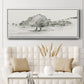 Scenic Scribble II - Floater Framed Canvas Print