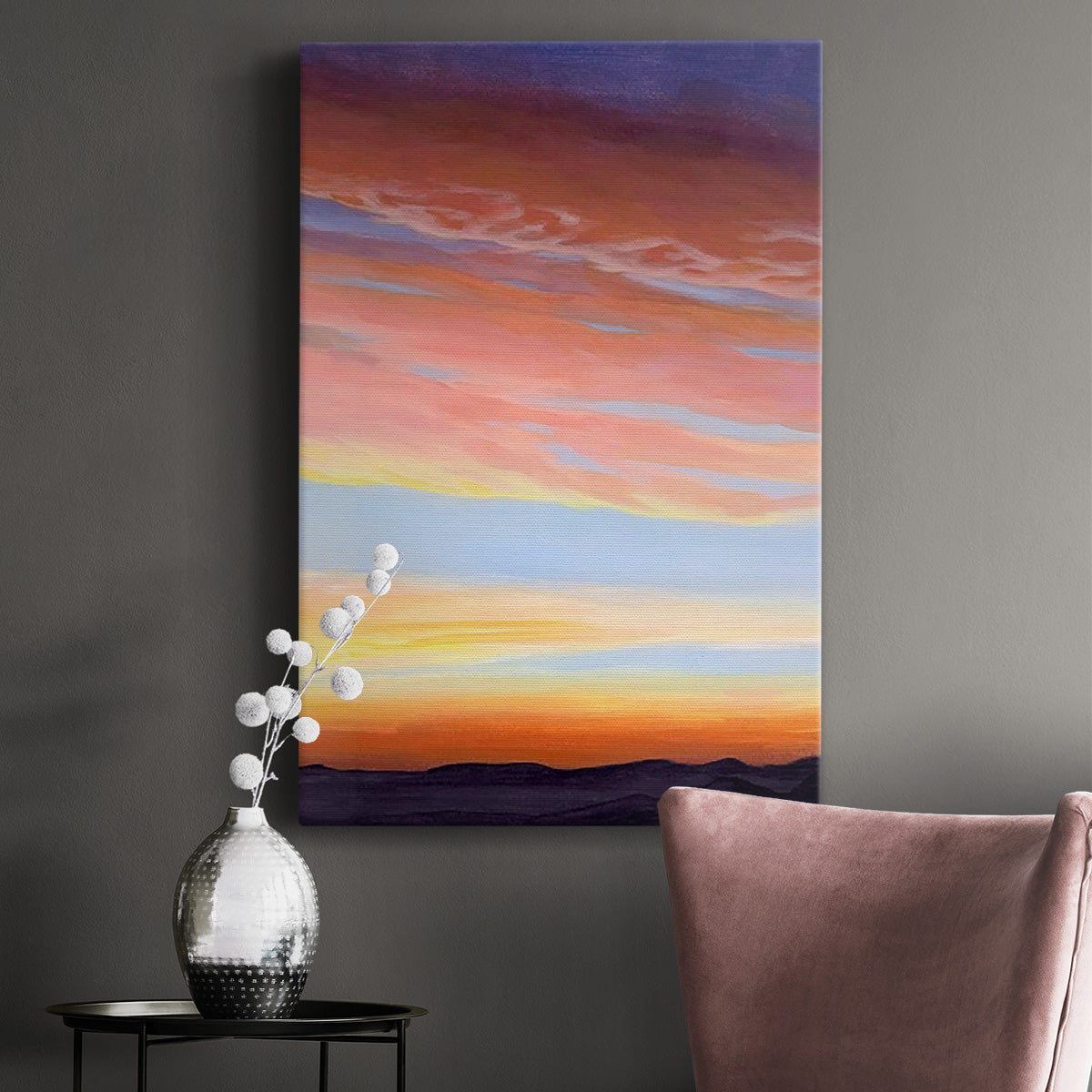 Ignited Dusk II - Canvas Art Print