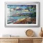Morning Moon Over Waikiki - Modern Framed Art Print