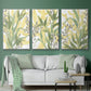 Sea Grass Fresco I - Framed Premium Gallery Wrapped Canvas L Frame 3 Piece Set - Ready to Hang