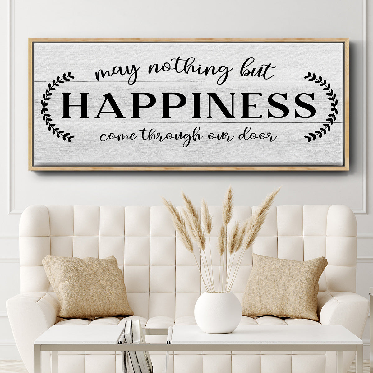 Through Our Door - Floater Framed Canvas Print