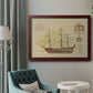 Antique Ship Plan VIII Premium Framed Canvas- Ready to Hang