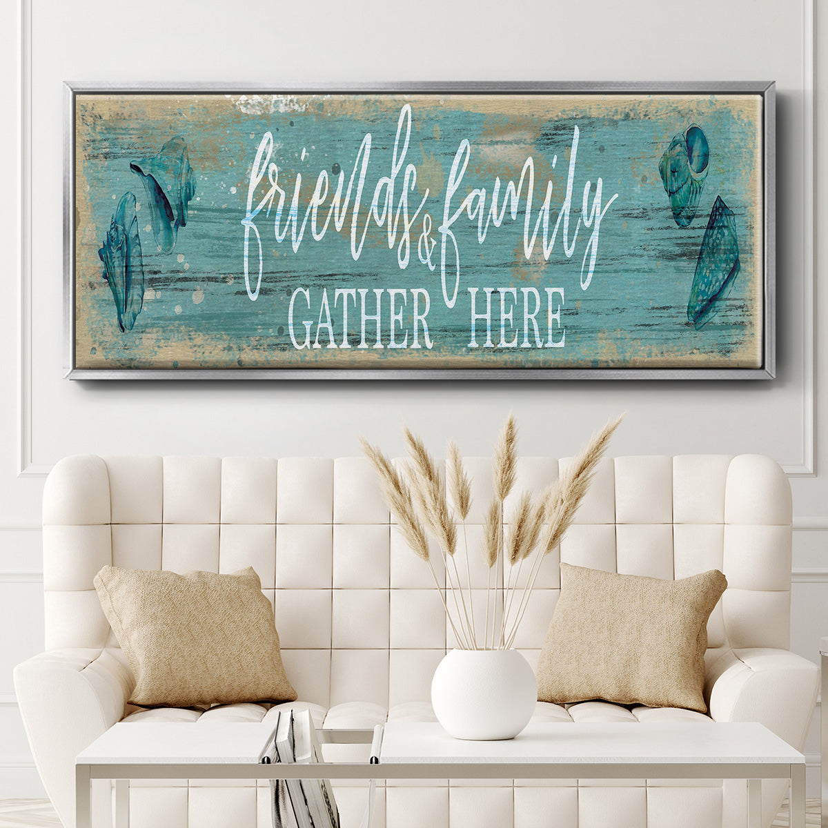 Friends and Family - Floater Framed Canvas Print