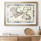 Bordered Map of Canada - Modern Framed Art Print