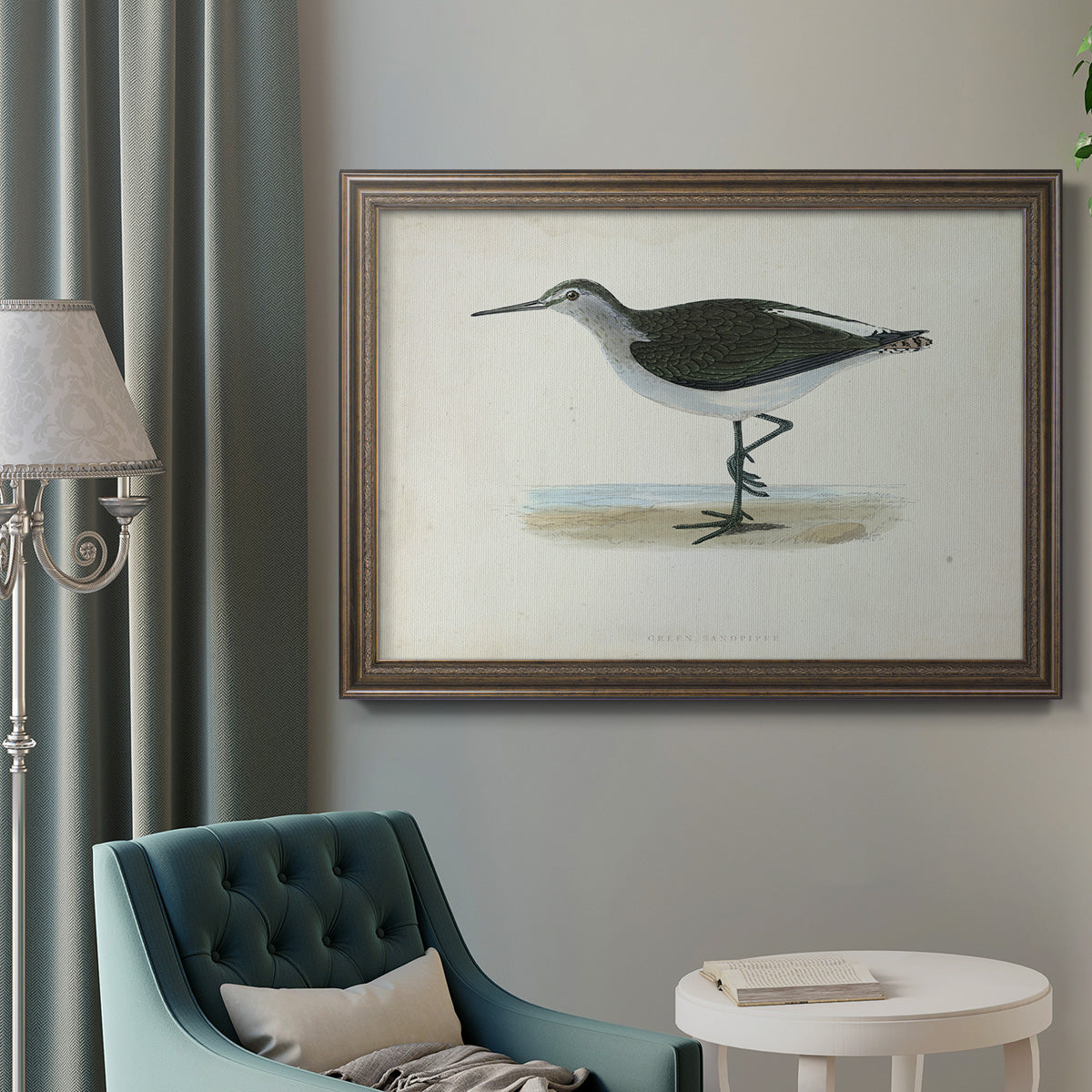 Morris Sandpipers VI Premium Framed Canvas- Ready to Hang