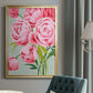 This Year's Peonies I - Modern Framed Canvas Print