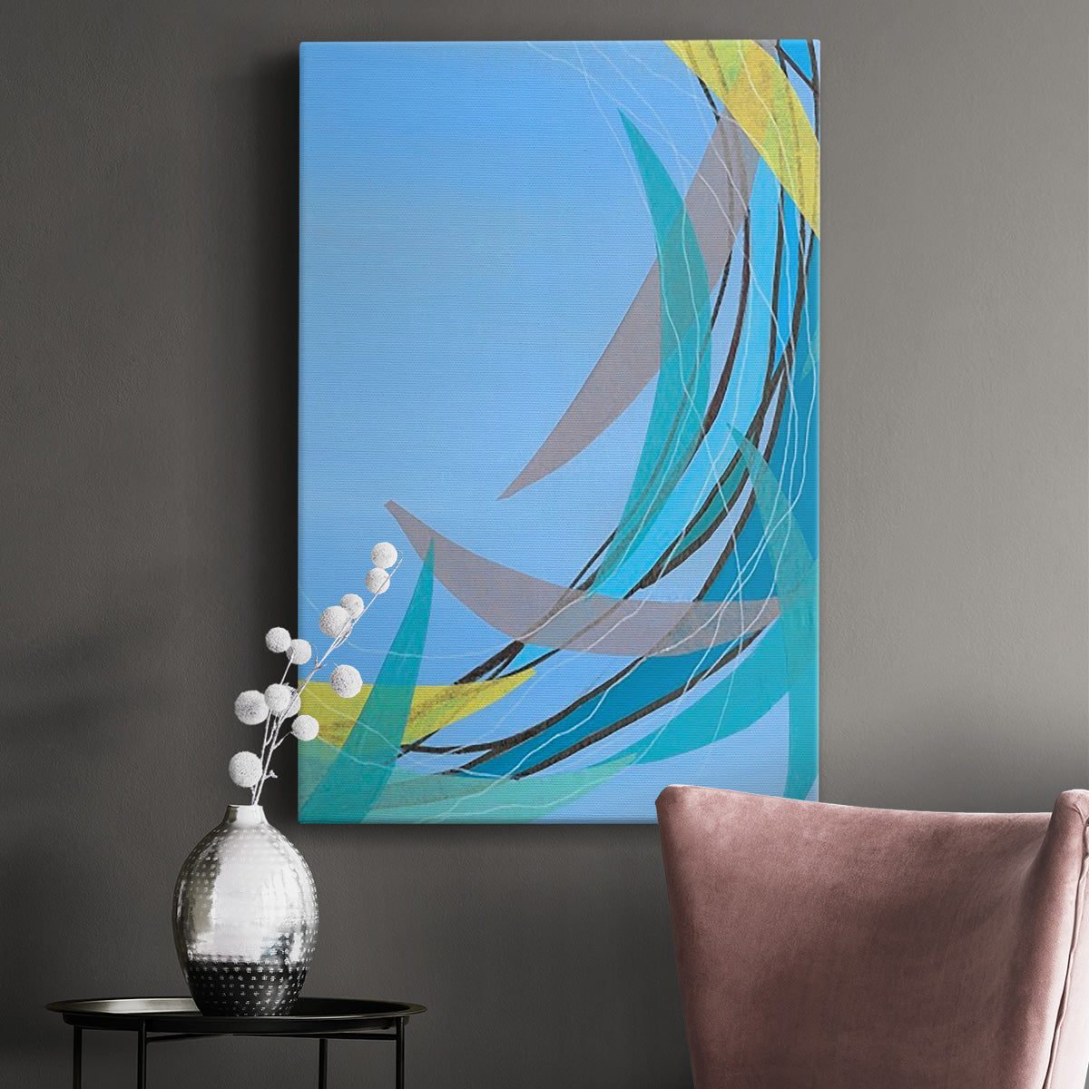 Circulating Flow II - Canvas Art Print