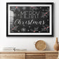 Merry Christmas Chalkboard - Modern Framed Art Print