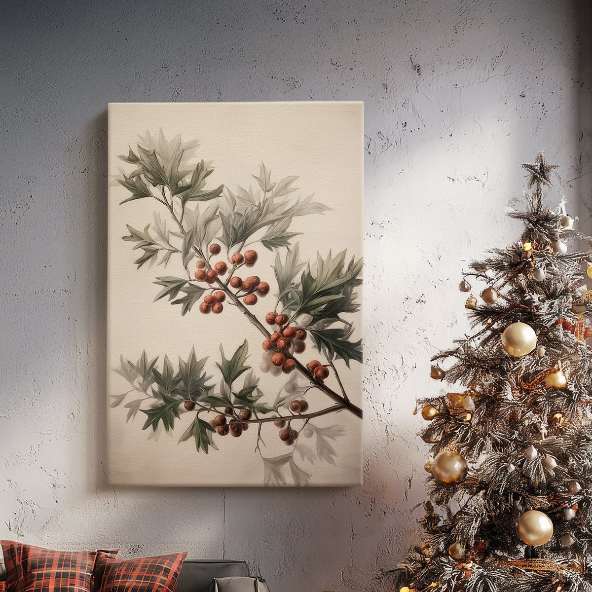 Golden Snow at Eve - Canvas Art Print