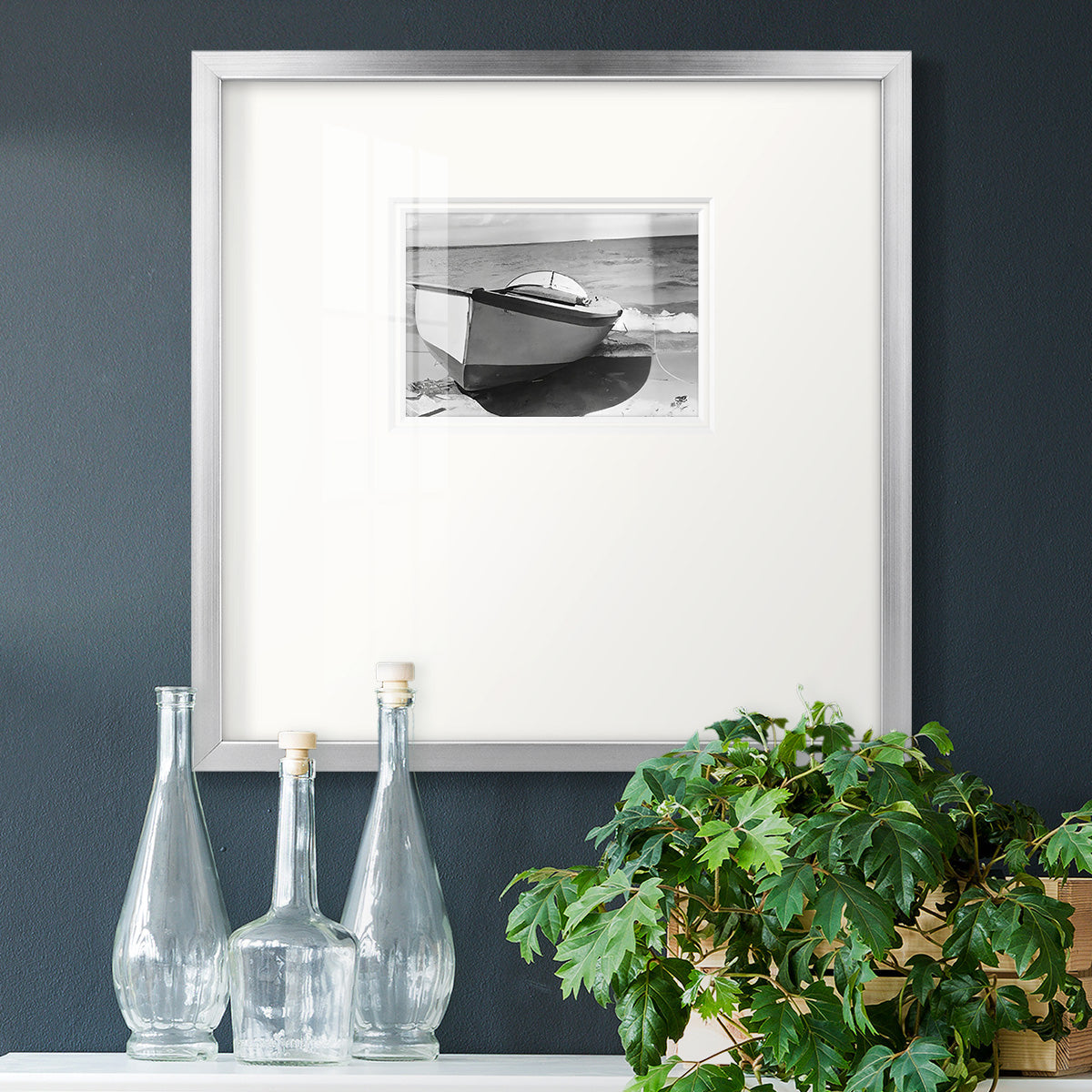 Vintage Rowboat II Premium Framed Print Double Matboard