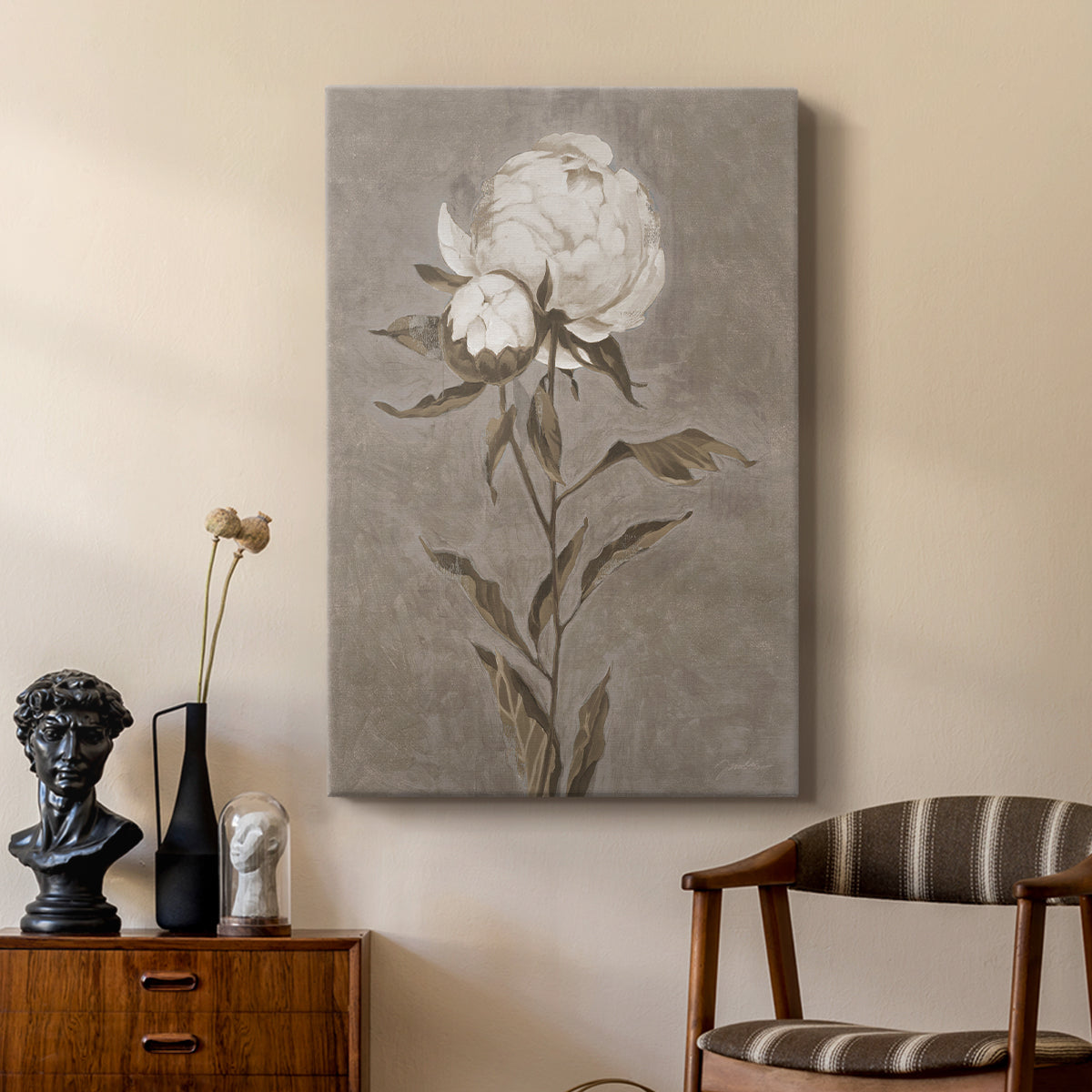 Pretty As A Peony II - Canvas Art Print