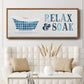 Relax and Soak - Floater Framed Canvas Print