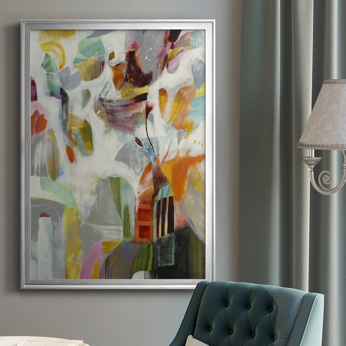 Renewal - Modern Framed Canvas Print