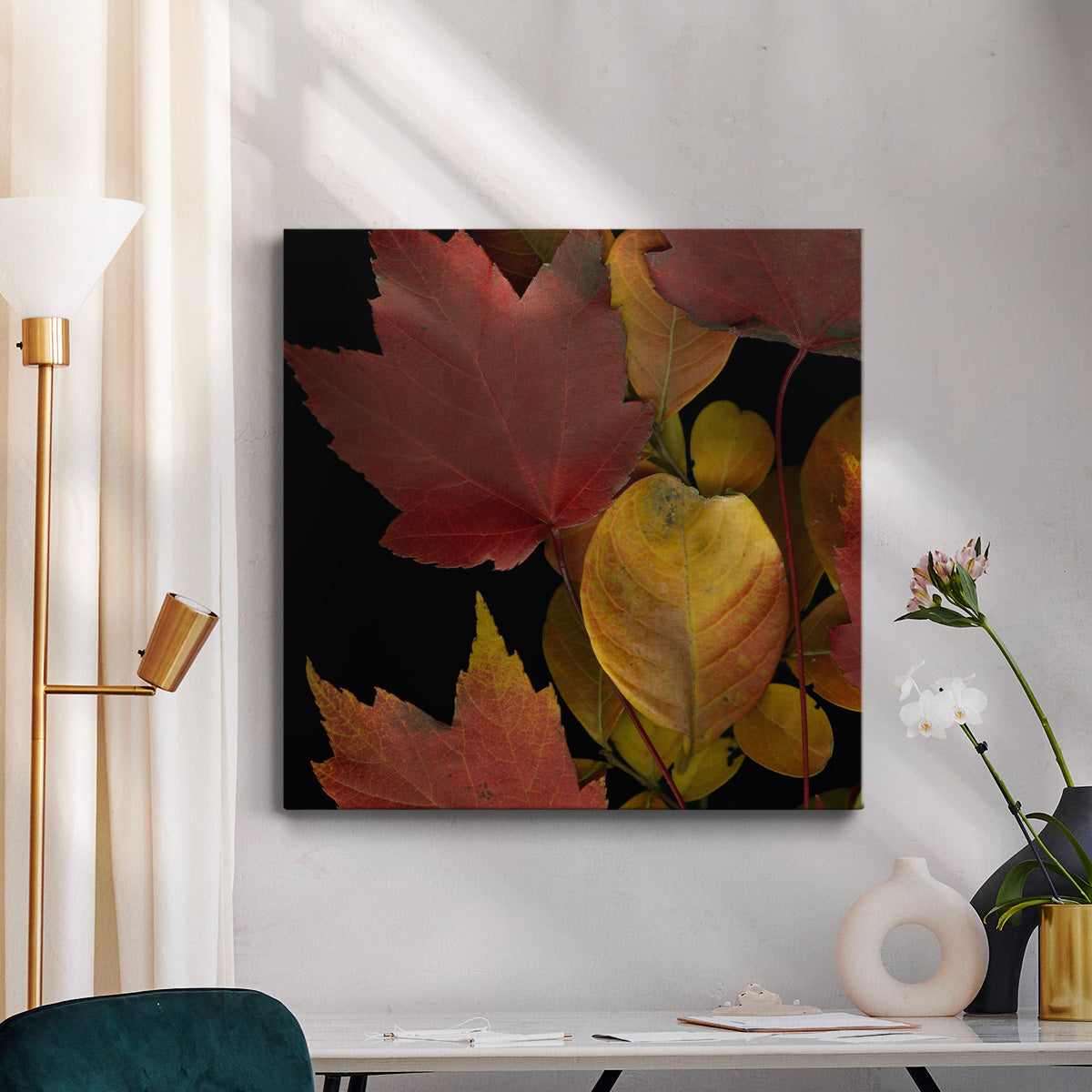 Small Vivid Leaves IV (ST) - Canvas Art Print