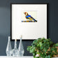 Blue Gold Finch Premium Framed Print Double Matboard