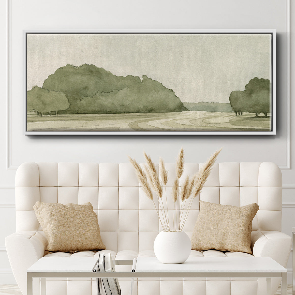 On Course I - Floater Framed Canvas Print
