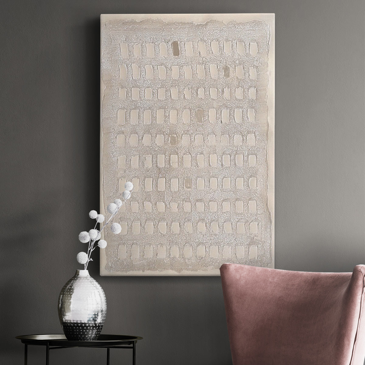 Pearl Punch Card I - Canvas Art Print