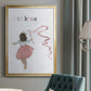 Girl Catching Wind - Modern Framed Canvas Print