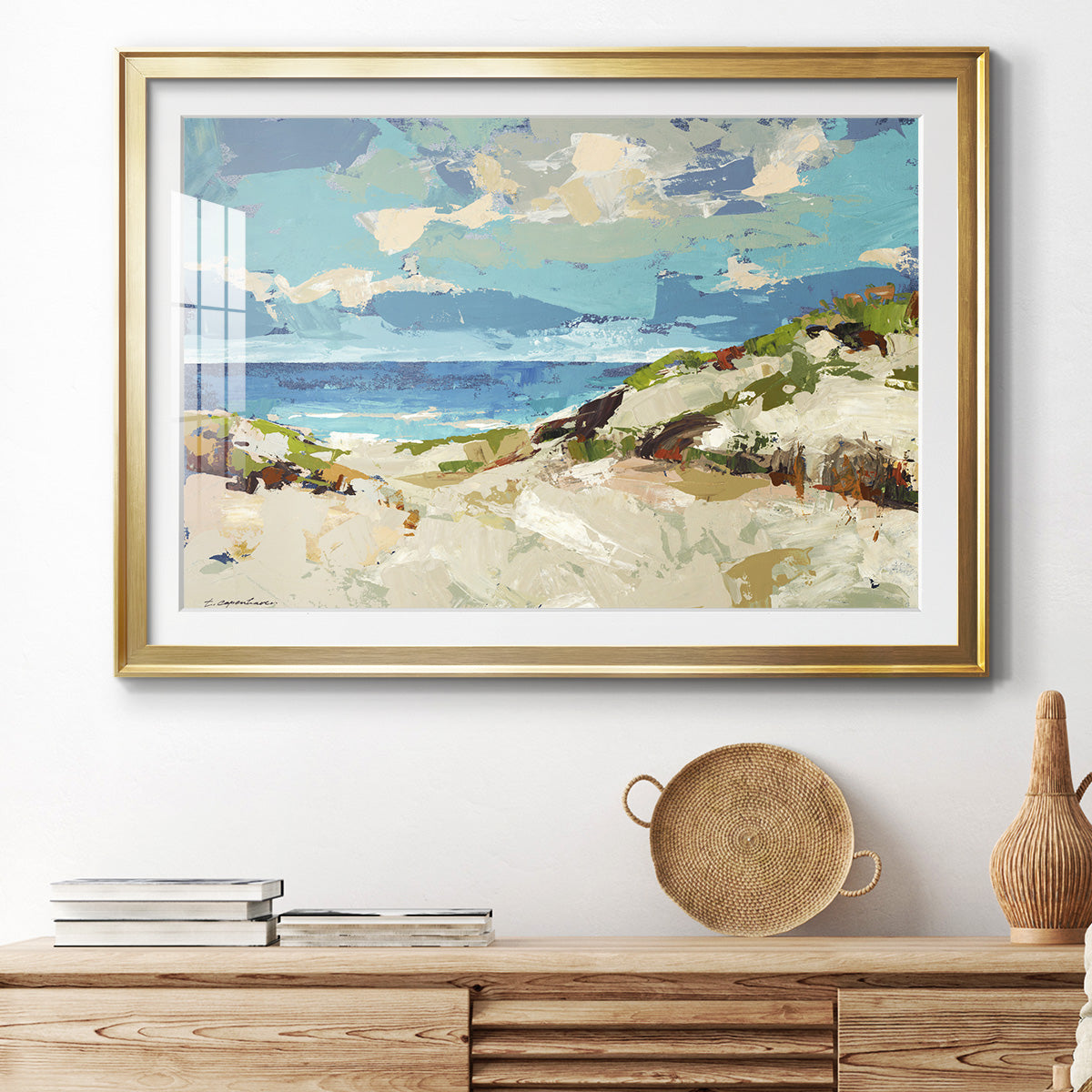 Dunes I Premium Framed Print - Ready to Hang