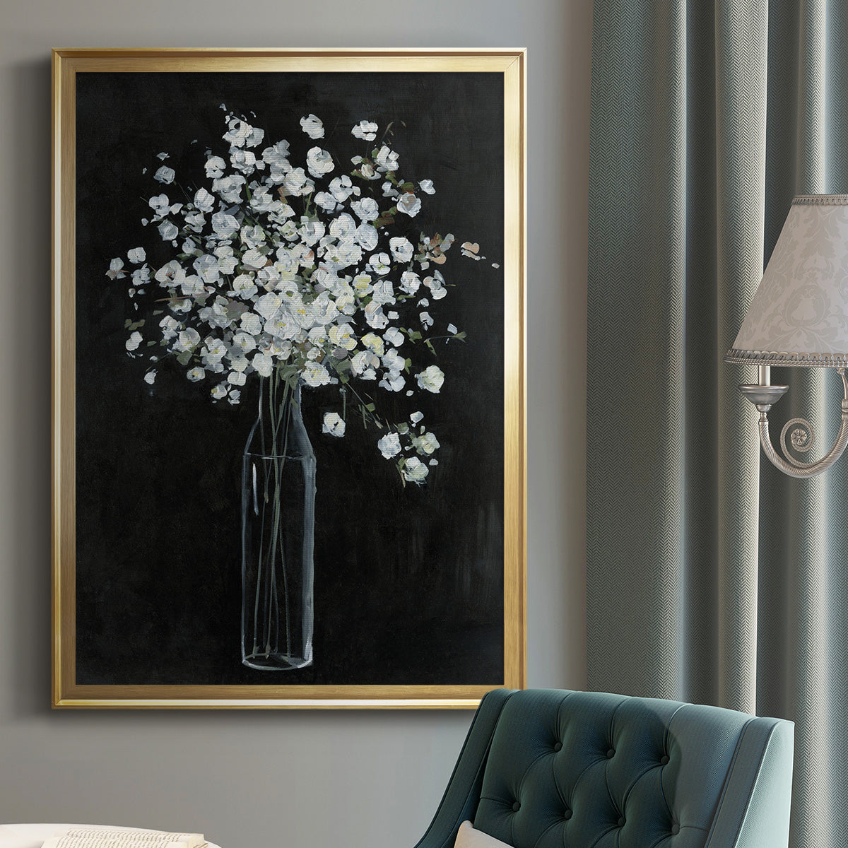 Filled with Spring - Modern Framed Canvas Print