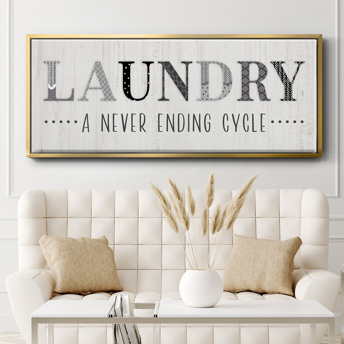 Never Ending - Floater Framed Canvas Print