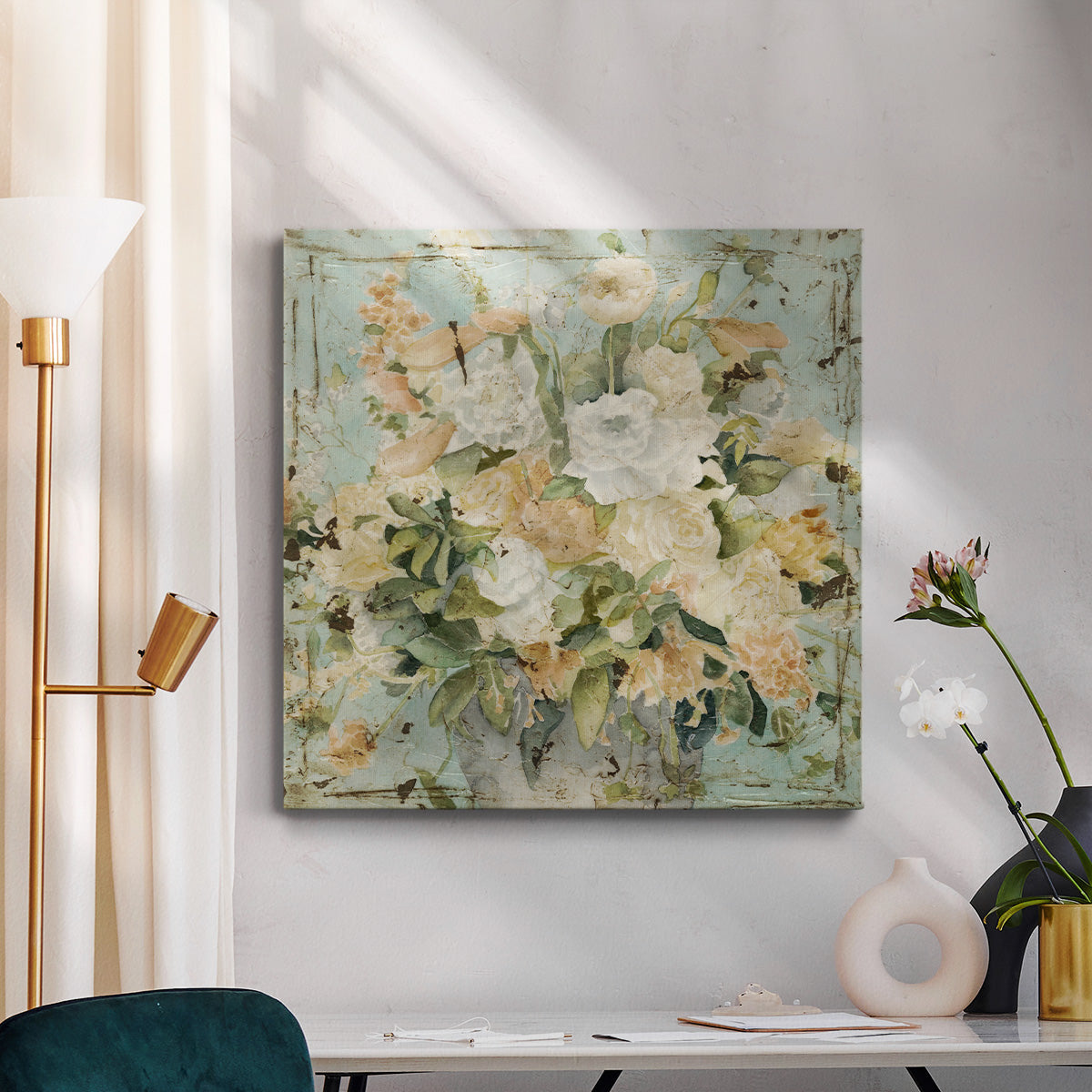 Vintage Arrangement II-Premium Gallery Wrapped Canvas - Ready to Hang