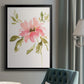 One Pink Bloom II - Modern Framed Canvas Print