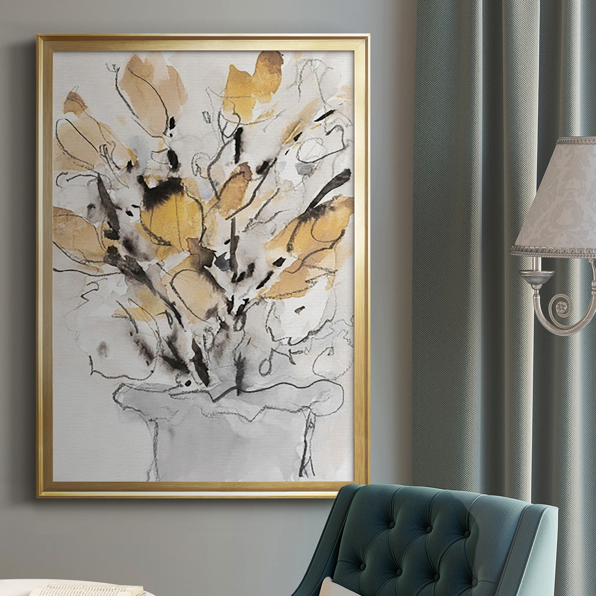 Seasonal Gatherings II - Modern Framed Canvas Print