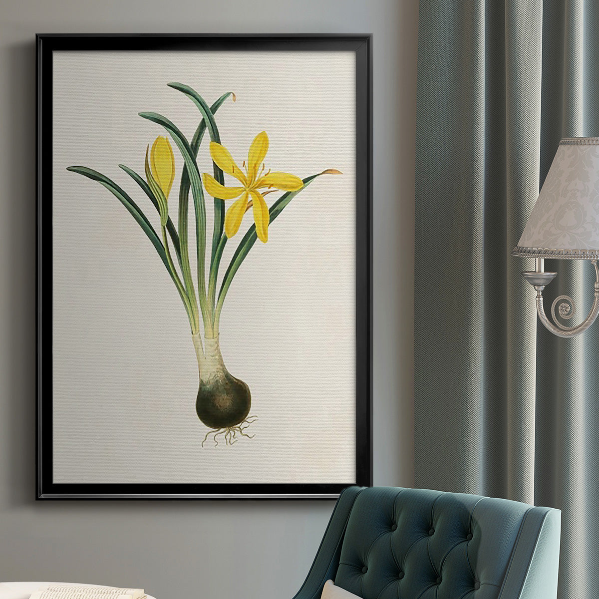 Flowers of the Seasons VI - Modern Framed Canvas Print