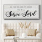 Serve the Lord - Floater Framed Canvas Print