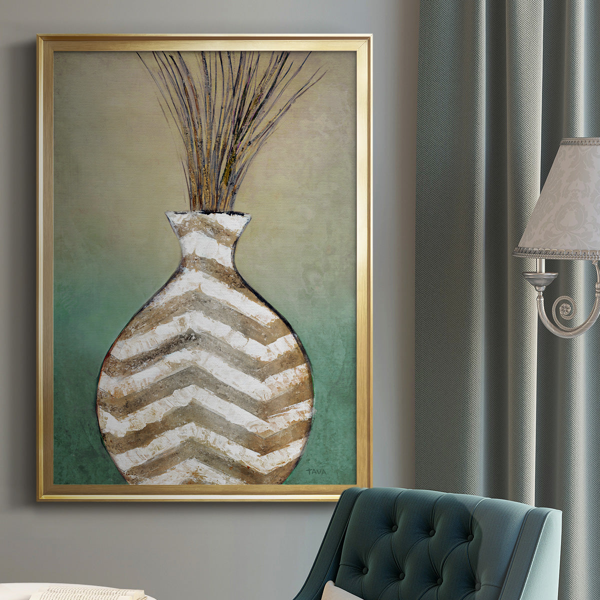 Global Vessel I - Modern Framed Canvas Print