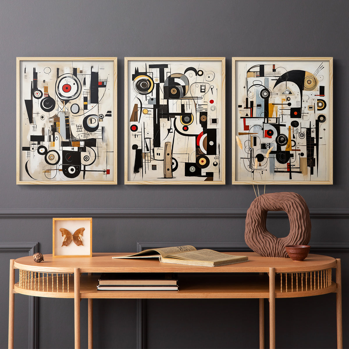 Abstract Series CLXVIII - Restickable Framed Art Set
